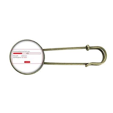 Imagem de Clipe de broche de metal retrô para download do seu amor