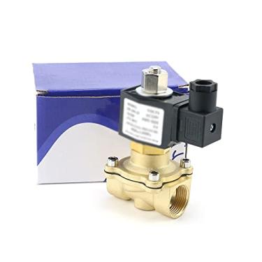 Imagem de Water Valves, DN15 DN20 DN25 Normally Open Brass Electric Water Valve 1/4" 1/2" 3/4" 1" N/O Solenoid Valve 220VAC 24VDC 12VDC 24V for Air Oil (Color : DN20, Size : DC24V)