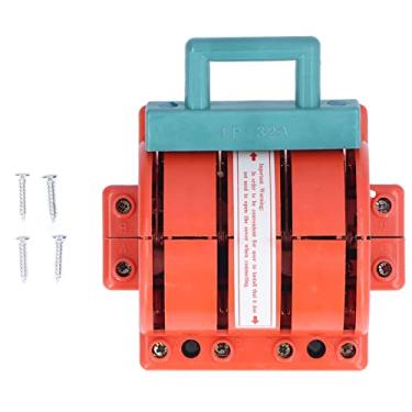 Imagem de Interruptor De Faca De Lançamento Duplo De 4 Pólos 32a, Interruptor De Faca De Desconexão Elétrica Industrial Doméstica Trifásica, Interruptor De Desconexão De Energia (laranja)