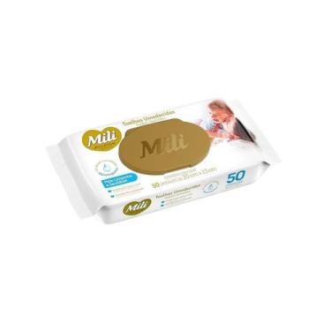 Imagem de Toalhas Umedecidas Mili Love & Care 50 Unidades 20x13 cm