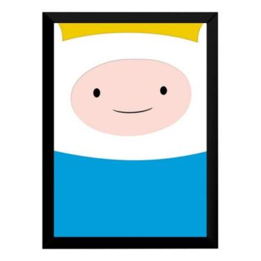 Imagem de Quadro Hora De Aventura Finn Arte Poster Moldurado - Fanarte