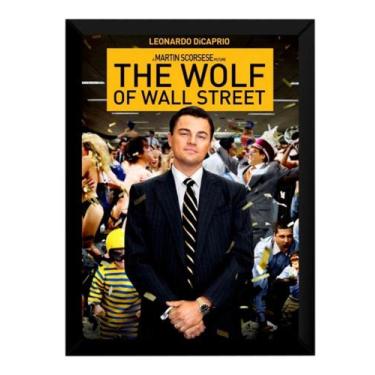 Imagem de Quadro Filme O Lobo De Wall Street The Wolf Poster Moldurado - Fanarte