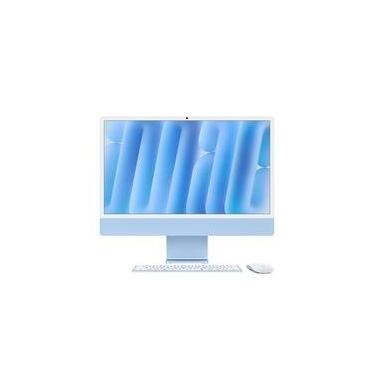 Imagem de iMac Apple Tela Retina 24" 4.5K, Chip M4, CPU 8 Núcleos, GPU 8 Núcleos, Neural Engine de 16 núcleos, 16GB RAM, SSD 256GB, Azul - MWUF3BZ/A