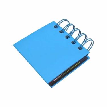 Imagem de Bloco Adesivo Marcador de PáGina Flag RetâNgulo Tipo Post It(7307 Azul)