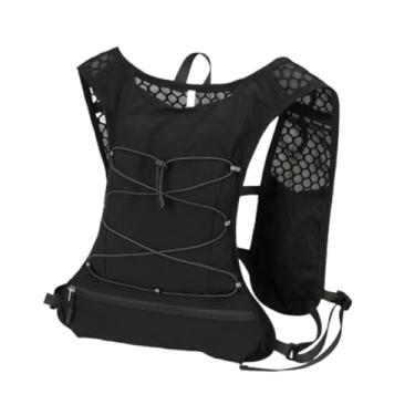 Imagem de menolana Colete de hidratação, mochila, mochila para corrida, refletiva, bolsa de água, de água para ciclismo, maratonista, corrida, Preto