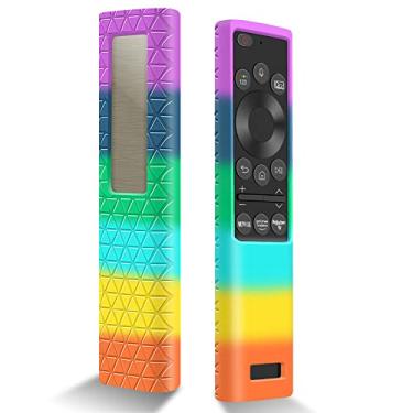 Imagem de Capa de silicone para controle remoto Samsung BN59-01357A BN59-01363A BN59-01311B, capa traseira antiderrapante para controle remoto Samsung 2021, capa protetora para controle remoto Samsung Smart TV capa de celular