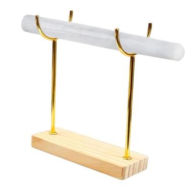 Imagem de Vaveren Suporte para pulseira de selenita, organizador de joias destacável para exibição de joias, organizador de armazenamento para pulseiras e tornozeleiras, L