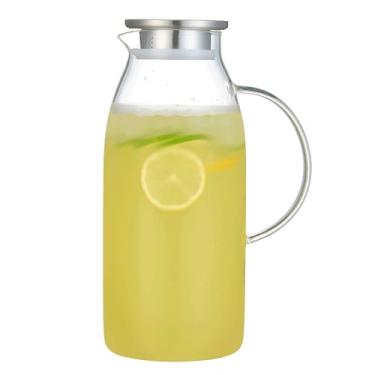Imagem de Jarra de vidro de alto borossilicato para chá gelado com vidro quente e frio, Clear, 100 Ounces, 1