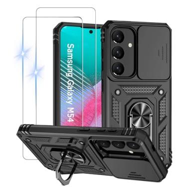 Imagem de Capinha Capa para Samsung Galaxy M54 + 2 Películas de Vidro Temperado | Capa Anti-Impacto | Proteção da Câmera | Resistente a Arranhões | Aberturas Precisos | Armadura Militar