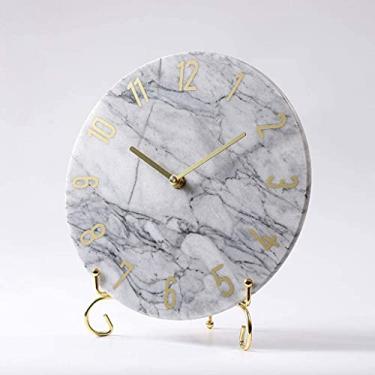 Imagem de Relógio de mesa 24 cm Relógio de mesa criativo moda simples estilo / quarto sala de estar estudo relógio de lareira mostrador colorido relógio de mesa relógio de prateleira (cor: E) (E) (C)