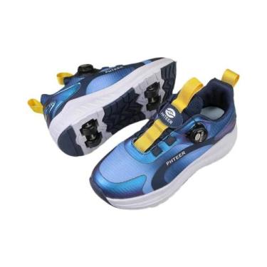 Imagem de Patins Para Crianças Com Luzes E Rodas Destacáveis Para Adolescentes -