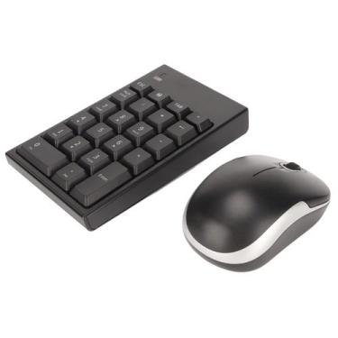 Imagem de Combo de mouse com teclado numérico sem fio Serounder 22 teclas USB