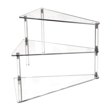 Imagem de YWJLQH Expositor acrílico riser, suporte para cupcake, prateleiras de sobremesa para celebrações, peça central de mesa, chá de bebê, aniversário, casa, Style a