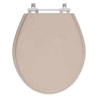 Imagem de Assento Sanitario Poliester Ravena Bege Saara Para Vaso Deca