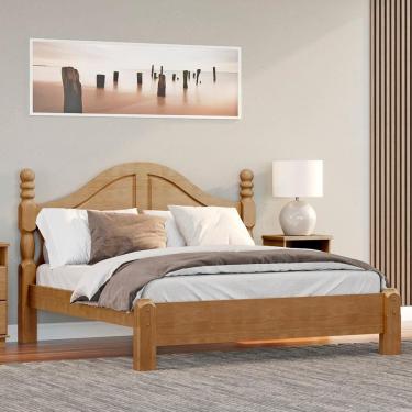 Imagem de Cama Queen Classica Madeira Maciça 2260 Freijo Milani Store
