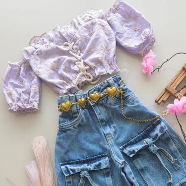 Imagem de Blusa ciganinha luxo - modinha menina