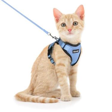 Imagem de Conjunto de arnês e coleira para gatos Dooradar Escape Proof para gato