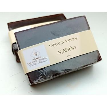 Imagem de Sabonete de Açafrão Anti Ácne/Foliculite, Base Glicerinada 100% Vegetal, 100g