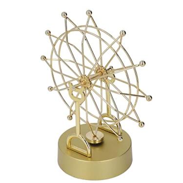 Imagem de Hztyyier Brinquedo de Roda Gigante de Movimento Eletrônico, Fácil Instalação, Brinquedo de Mesa Relaxante para Publicidade, Exibição, Educacional, Ouro