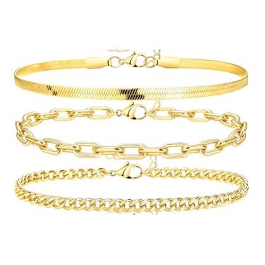 Imagem de Poxtex Tornozeleira feminina de prata esterlina à prova d'água, zircônia cúbica 925 banhada a prata e pingente de coração, tornozeleiras delicadas para mulheres, conjunto de tornozeleiras de corrente