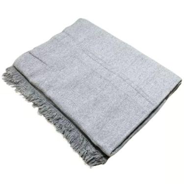 Imagem de Kit 02 Manta Para Sofá Grande King 2 E 3 Lugares Gigante 3,00x1,80 De Luxo Sofa E Cama Cinza Claro