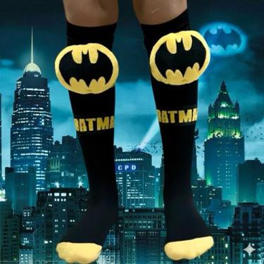 Imagem de Meias 3D Infantil Maluca Divertida Personagens oi - Btman, Btman