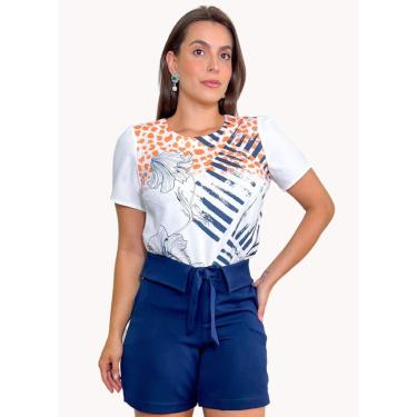 Imagem de T-SHIRT FEMININA COM SUBLIMAÇÃO NA FRENTE-Feminino