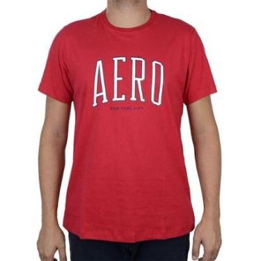 Imagem de Camiseta Masculina Aeropostale MC Vermelha - 8780162-4-Masculino