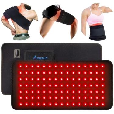 Imagem de Terapia de luz vermelha com luz infravermelha, cinto de aquecimento para corpo, costas, joelho, ombro, cintura, alívio da dor muscular, inflamação, portátil, 660 e 850 nm, terapia profunda em casa,