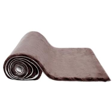 Imagem de Tapete Aconchego Para Sala Com Antiderrapante Pelinho 1,00 X 1,40 (Taupe)