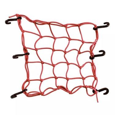 Imagem de Rede Elástica Aranha Para Moto 35x35 Prender Segurar Capacete Carga Ba