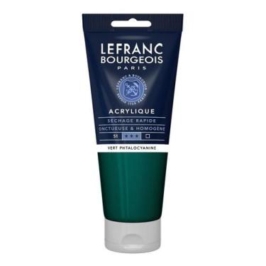 Imagem de Tinta Acrílica Para Tela Phthalocyanine Green Lefranc 200ml - Lefranc 