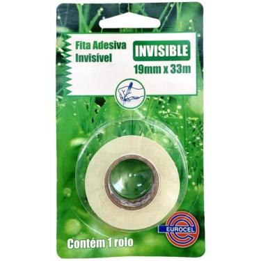 Imagem de Fita Invisível 19MM X 33M - Blister com 01 Unidade - Eurocel