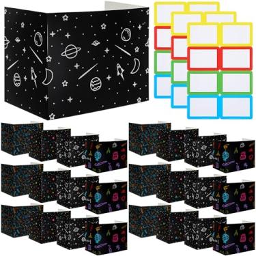 Imagem de Crtiin 24 peças de pastas de privacidade para estudantes divisórias de mesa padrão de privacidade escolar placa de papelão divisores de teste escudo para sala de aula material de professor evita que