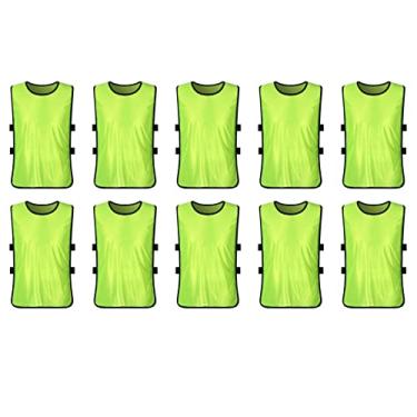 Imagem de Colete de Treinamento Scrimmage, Camisa de Prática Respirável para Futebol, Vôlei, Basquete, 145-175cm, Peso Dentro de 70kg (Tamanho livre para adultos)