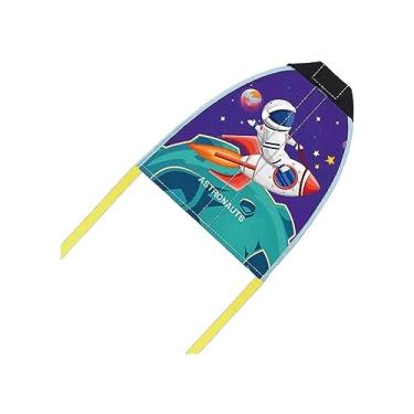 Imagem de #N/a Pipa de catapulta de ejeção de polegar Brinquedos infantis com 2 elásticos de reposição portáteis ao ar livre para crianças adolescentes pequenos, foguete espacial