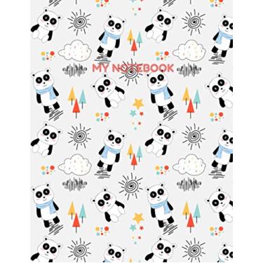 Imagem de Panda Notebook | 120 Lined Pages | 8.5 x 11 inches
