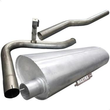 Imagem de Kit Escap Tubos + Silencioso Caminhão 1620 Euro 3 2003... - Genérico