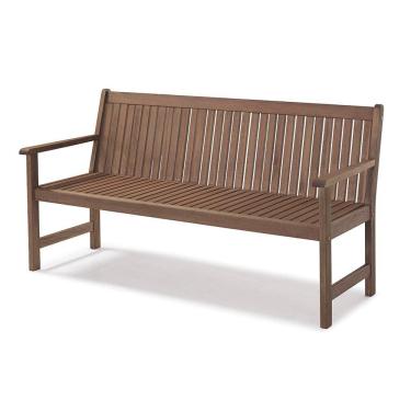 Imagem de Banco Ripado 3 Lugares em Madeira Castanho
