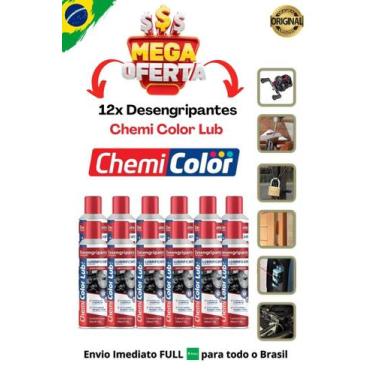 Imagem de Óleo Desengripante Antiferrugem Chemicolor Lubrificante Spray 12x 300 