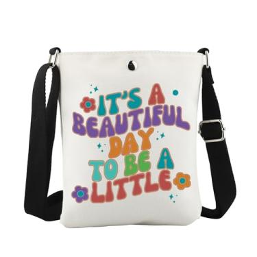 Imagem de WCGXKO Sorority Big and Little Sister Gift It's A Beautiful Day To Be A Big/Little Canvas Crossbody Bag, Be a Little Cro