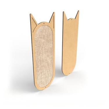 Imagem de Arranhador Para Gato Parede Sisal 50x20 Grande Brinquedo Pet(Sisal)