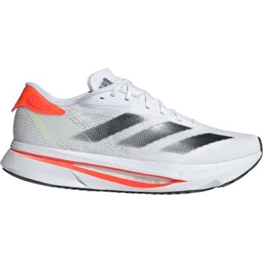 Imagem de adidas Tênis de corrida masculino Adizero Sl2, Branco/Preto/Laranja, 40