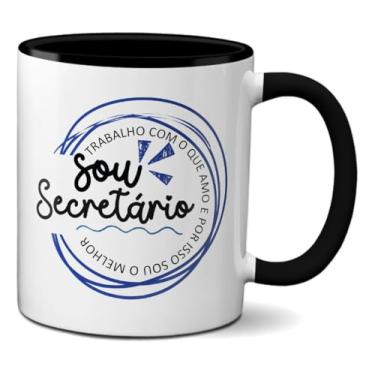 Imagem de Caneca Para O Melhor Secretário Amo o que Faço Criativo (Preta)