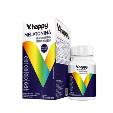 Imagem de Suplemento Alimentar V.Happy Melatonina 90 Comprimidos Orodispersível