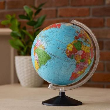 Imagem de Globo Terrestre Político Mapa Mundi . Total 43cm Giratorio - Libreria
