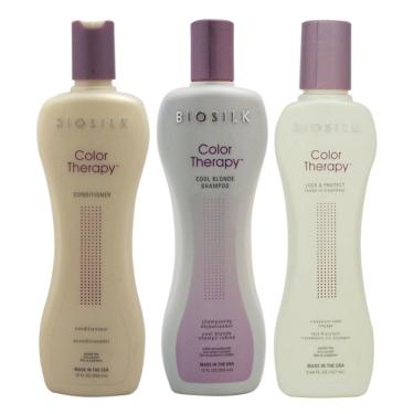 Imagem de Conjunto de shampoo e condicionador Biosilk Color Therapy Cool Blonde