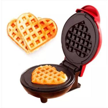 Imagem de Super Máquina Mini Waffles Ovos Coração Café Da Manhã 220V