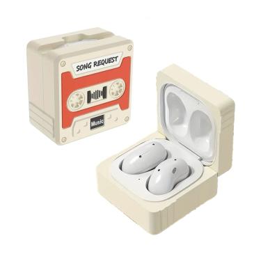 Imagem de NERDCASE, Case, Capa, Capinha Protetora Fita Cassete, Compatível Galaxy Buds 2 FE