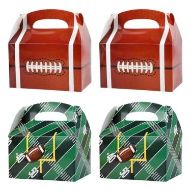 Imagem de Sumalon 30 caixas de lembrancinhas de festa com alças, caixas de doces dobráveis de papel de 15 cm, caixas de presente para aniversário, chá de bebê, casamento, decorações de artigos de festa infantil